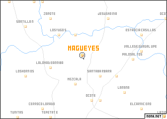 map of Magueyes