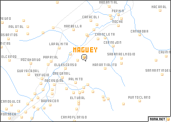 map of Magüey