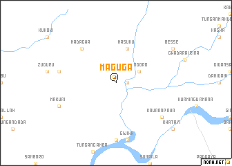 map of Maguga