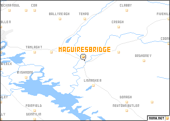 map of Maguires Bridge