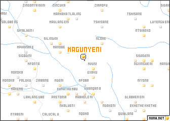 map of Magunyeni