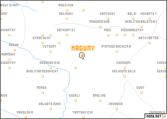 map of Maguny