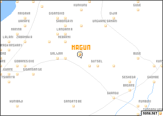 map of Magun