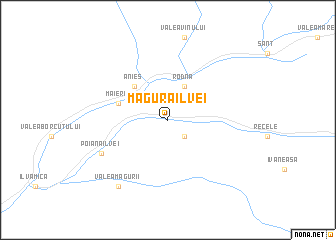 map of Măgura Ilvei