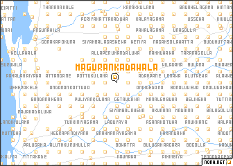 map of Magurankadawala
