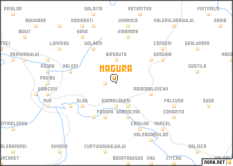 map of Măgura