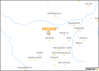 map of Măgura