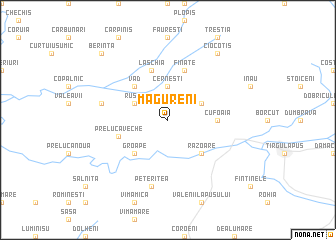 map of Măgureni