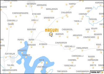 map of Magu-ri