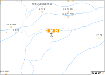 map of Măguri