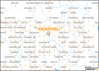 map of Māgurkhāli