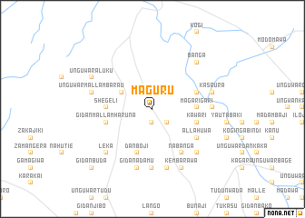 map of Maguru
