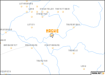 map of Magwe