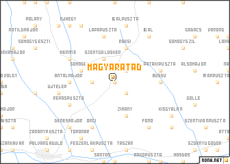 map of Magyaratád