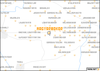 map of Magyarbokor