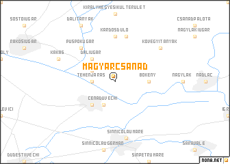 map of Magyarcsanád