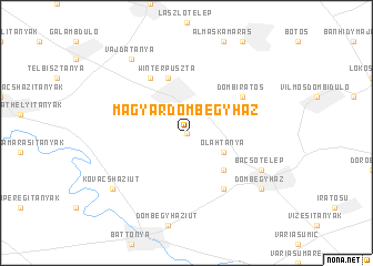 map of Magyardombegyház