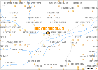 map of Magyarnádalja