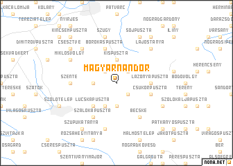 map of Magyarnándor