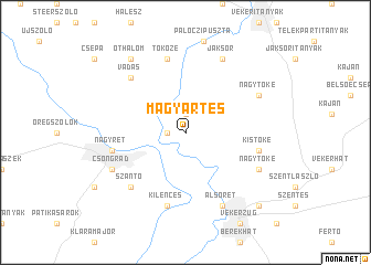 map of Magyartés