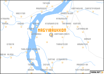 map of Magyibaukkon