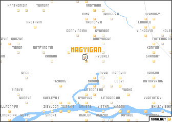 map of Magyigan