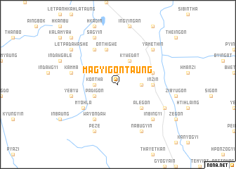 map of Magyigon Taung