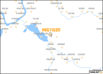 map of Magyigon