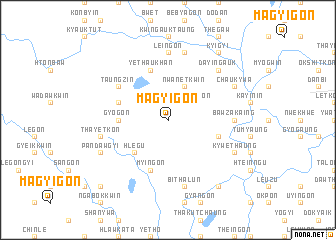 map of Magyigon