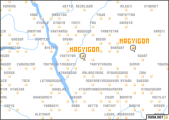 map of Magyigon