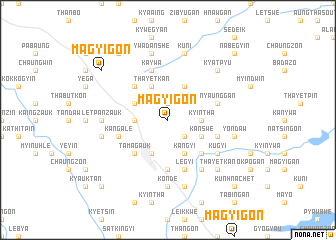 map of Magyigon