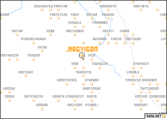 map of Magyigon