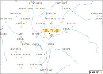 map of Magyigon