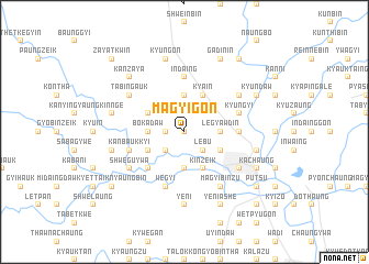 map of Magyigon