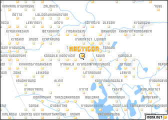 map of Magyigon