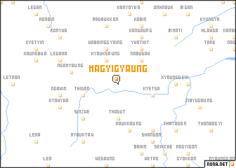 map of Magyigyaung