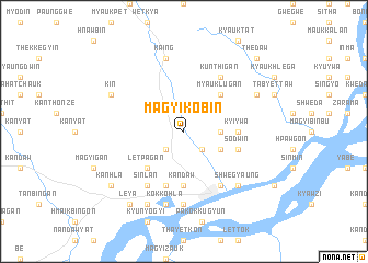 map of Magyikobin