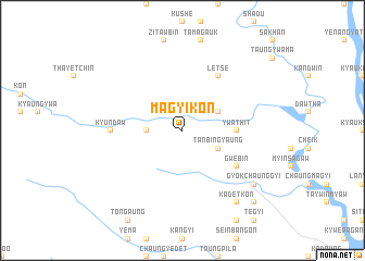 map of Magyikon