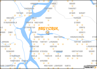 map of Magyizauk