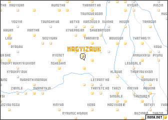 map of Magyizauk