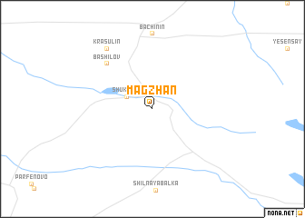 map of Magzhan