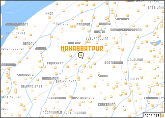 map of Mahabbatpur