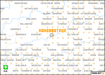 map of Mahabbatpur