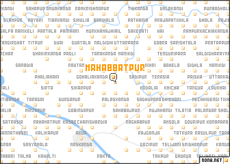 map of Mahabbatpur