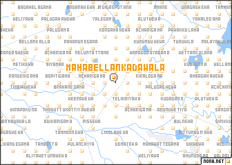 map of Maha Bellankadawala