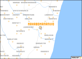 map of Mahabo-Mananivo