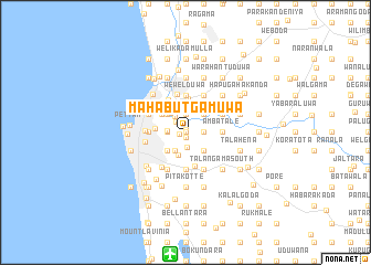 map of Maha Butgamuwa