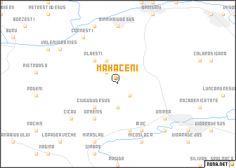 map of Măhăceni