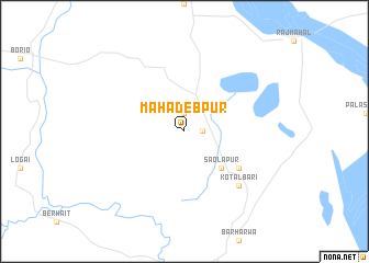 map of Mahādebpur