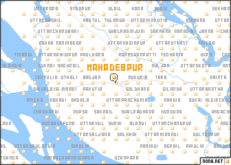 map of Mahādebpur